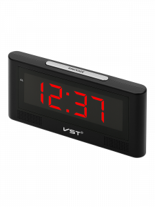 Часы электронные настольные от USB с будильником VST 732-1 Красные